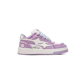 Women's Fashion Lavender Purple Thick Bottom Sports Casual Board Shoes