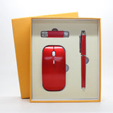 Factory direct businessthin wireless mouse + mobile U disk + pen three pieces of office gift custom-made LOGO - UNBEATABLE STORE