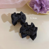 Sweet Satin Bow Hair Accessories Grip Small Size