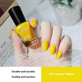 Women's Peelable Lemon Yellow Baking-free Nail Polish