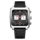 Men's Waterproof With Calendar Three Eyes Six Hands Quartz Watch