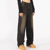 Yellow Mud Jeans Men And Women Loose American Style