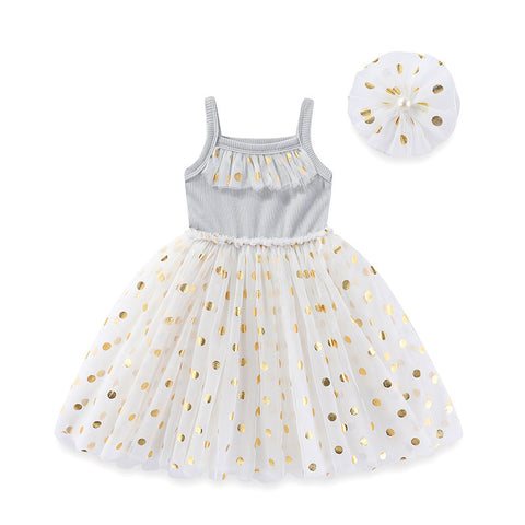 Girls Fashion Casual Halter Mesh Dresses