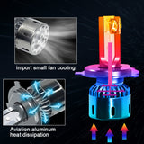 Three-color Car Led Headlights Ultra-bright Far And Near Light Modified Car Lights