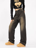 Yellow Mud Jeans Men And Women Loose American Style