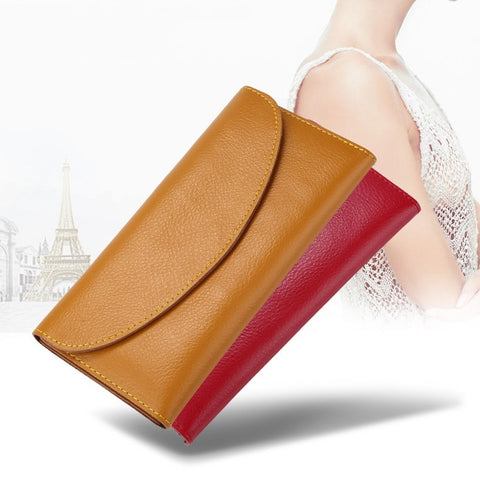 Women's Leather Simple Wallet Long