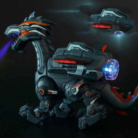 Electric Spray Mechanical Dinosaur Toy Model Multifunctional Sound And Light Toy