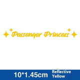 Passenger Princess Special Car Stickers Decorative Reflective