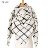 European And American Autumn And Winter Plus-sized Double-sided Qicaigei Scarf Women's Shawl