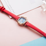 Square Waterproof Belt Quartz Women's Student Watch