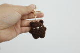 Mini Bear Handmade Woven Pendant Cute Wool Knitted Keychain