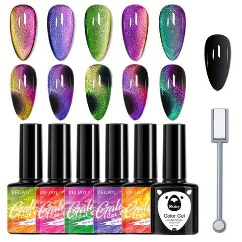 Magic Color Dynamic Diamond In The Debris Cat Eye Series Nail Polish Gel Suit