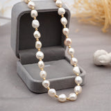 Baroque Freshwater Pearl Necklace Bracelet Earrings Set