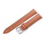 Comfortable Flat Interface Slub Pattern Watch Accessories Leather Strap