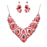 Colorful Bridal Necklace And Earring Set