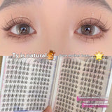 SUNFLOWER Eyelash Book Single Cluster Natural Fine Stem False Eyelashes