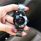 New Table Fashion Starry Sky Purple Steel Belt Women's Watch