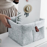 Felt storage basket