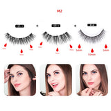 Magnetic Liquid Eyeliner & Magnetic False Eyelashes & Tweezer Set Waterproof Long Lasting Eyeliner False Eyelashes