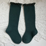 Mid-calf Lace Combed Cotton Baby Socks