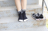 Letter Striped Skateboard Cotton Mid-calf Length Socks