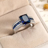 Women's Retro Simple Blue Fashion Ring