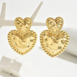 Geometric Pleated Ear Studs Niche Love Design