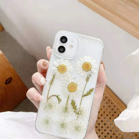 New Epoxy Daisy Phone Case Applicable Protective Cover