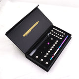 Stress Reducer Relief Toys Gift Box funny black golden kits Fidget magnetic polar pen with stylus ball pen - UNBEATABLE STORE