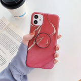 Frosted marble pattern mobile phone case