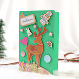 DIY Greeting Card Christmas Creative Handmade Cute Cartoon Message