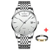 Men's Waterproof Steel With Quartz Watch Luminous