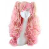 Colorful long curly wigs