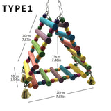 Parakeet Bird Toy Amusement Park Swing Stand