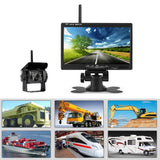 Forklift Truck Harvester 7 Inch Car Wireless Reversing Video Display Camera