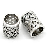 Ornament Accessories Large Hole Beads Ancient Silver Hollow Carved