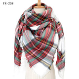 European And American Autumn And Winter Plus-sized Double-sided Qicaigei Scarf Women's Shawl