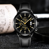 Men's Business Alloy Calendar Luminous Quartz Watch