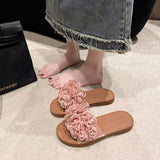 Flower Soft Bottom Outdoor Flat Slippers