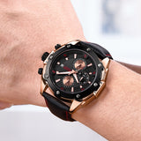 Multifunctional Chronograph Quartz Sports Waterproof Watch