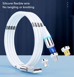 Compatible with Apple , 3A fast charging magnetic data cable