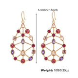 Fashion Colorful Rhinestone Special-shaped Earrings