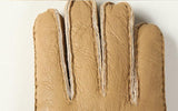 Men's Real Sheepskin Fur One-piece Thickened Split Finger Gloves