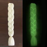 Luminous Fluorescent Chemical Fiber Wig Big Braid