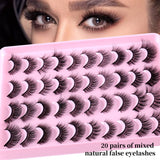 Mixed Natural Thick Simulation Chemical Fiber Messy Long Eyelash