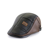 PU Hat Men's Casual Color Matching