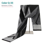 Men's Striped Winter Warm Artificial Cashmere Scarf