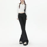 Autumn New Black Retro Casual Pants Women