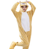 Men And Women Cute And Fashionable One-piece Animal Homewear Pajamas