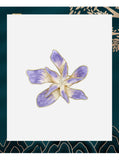 Purple Flower Brooch Elegant Pin Clothes Accessories